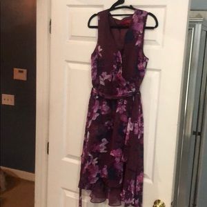 Floral Jennifer Lopez tiered dress